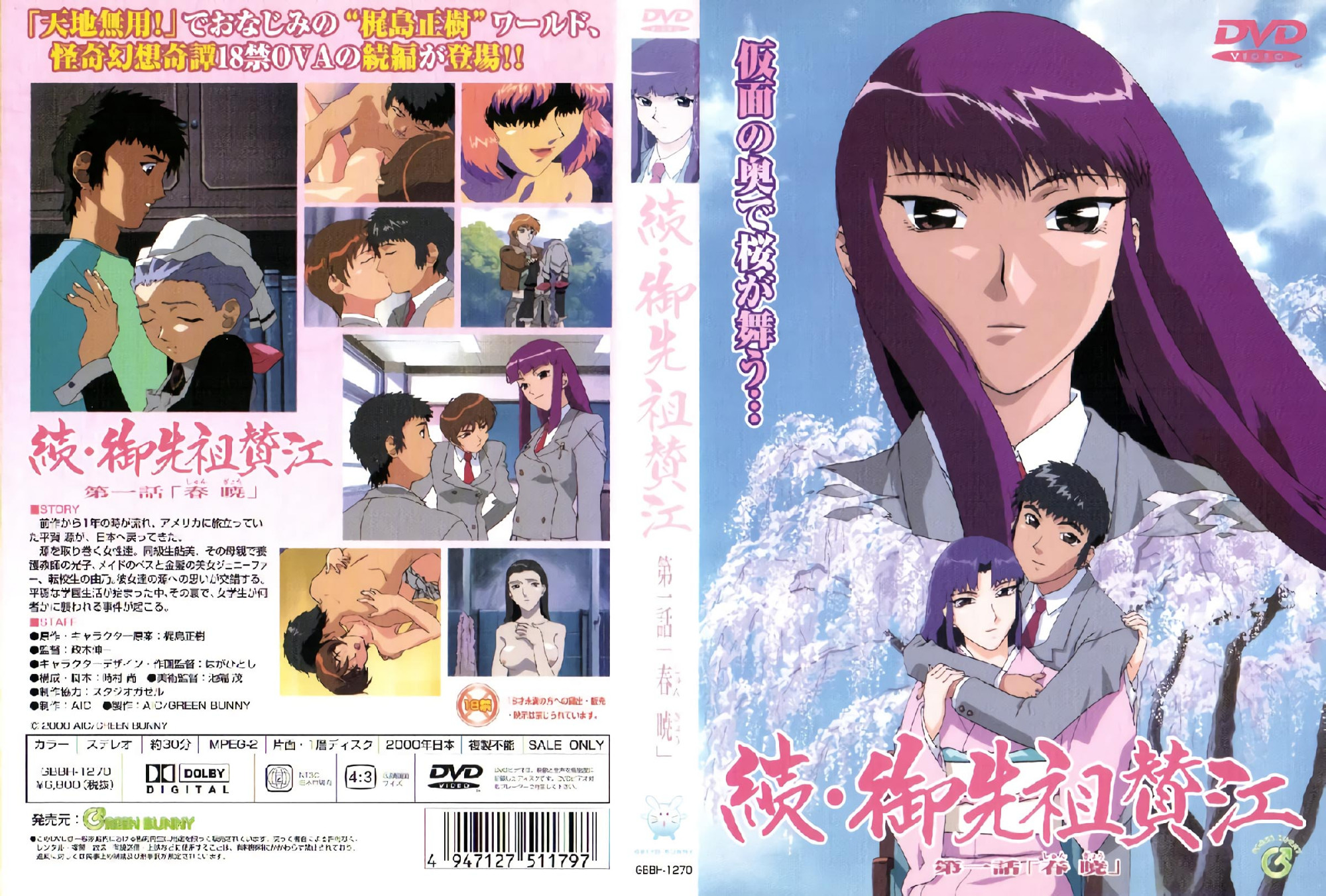 (18禁アニメ) (無修正) [Green Bunny] 続・御先祖賛江 (DVD 960x720 x264 AAC) 动画 第1张
