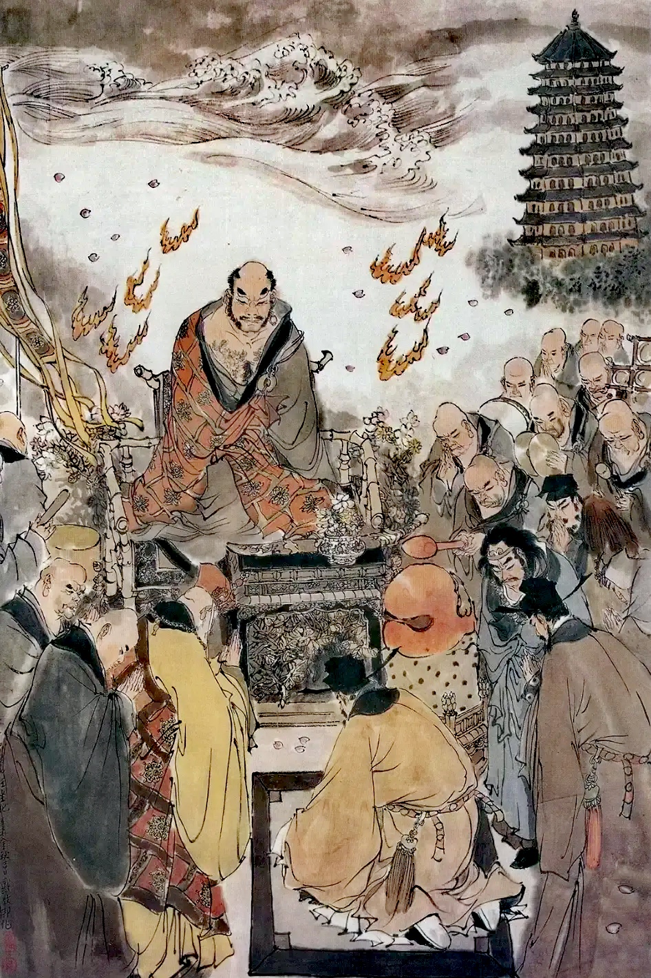 戴敦邦《水浒传》场景作品欣赏