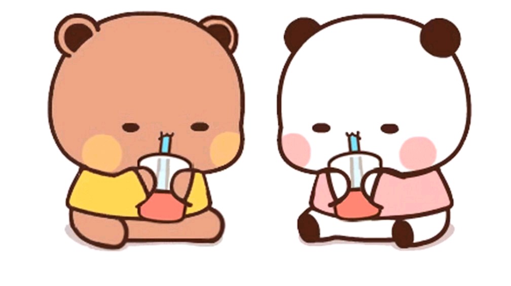 可爱的一二和布布