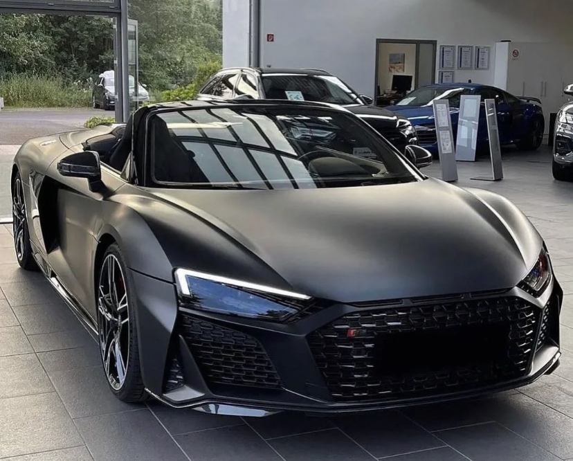 v10引擎最后的咆哮,bba超跑最后的排面!奥迪r8高清黑武士壁纸