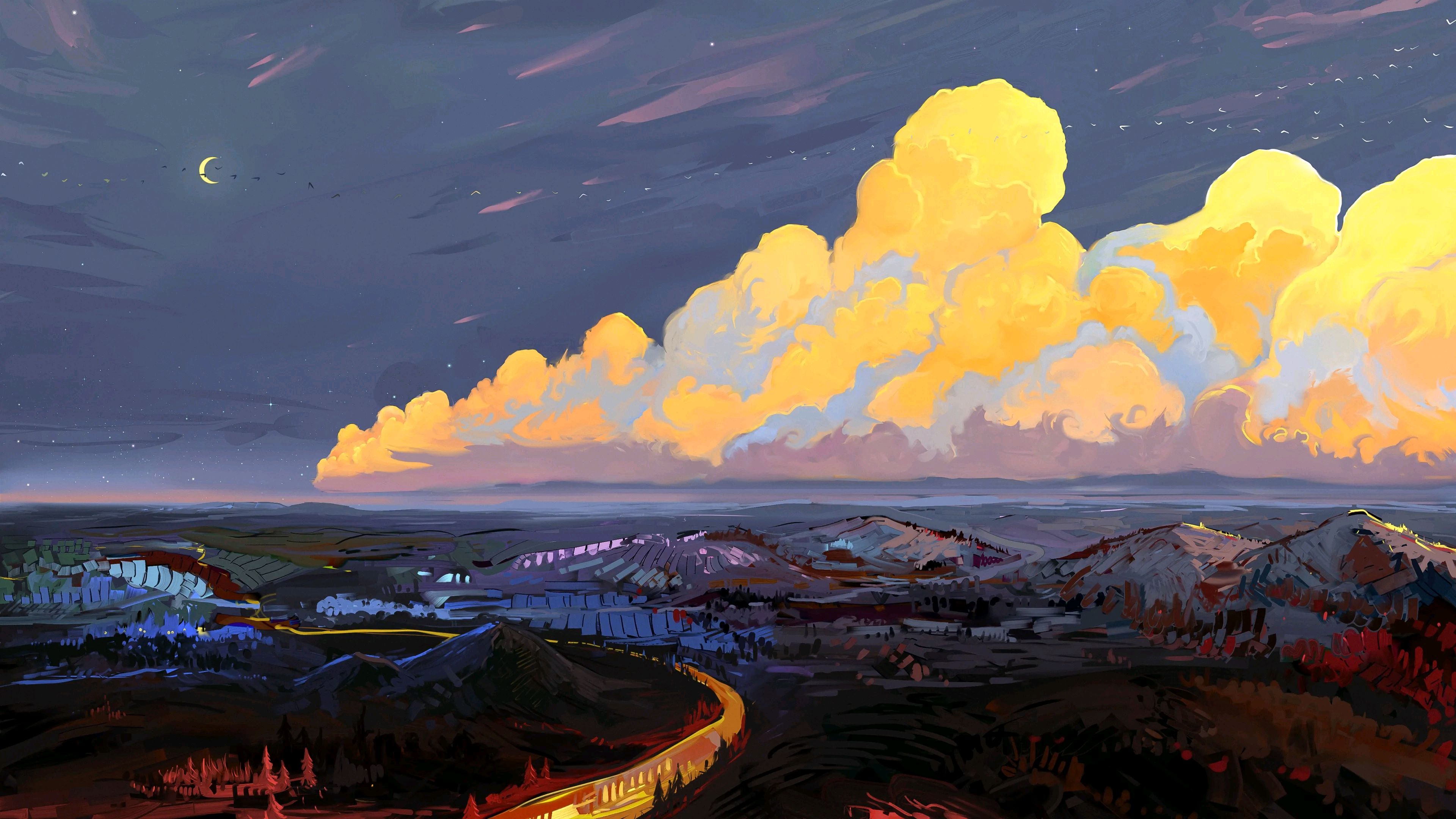 美出天际的二次元氛围感图片,虚实真假难辨,那就都当真好了