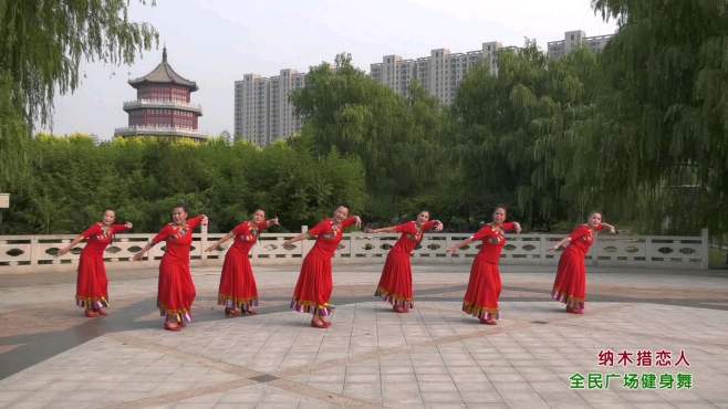 [图]广场舞，唯美迷人的藏族舞蹈《纳木错恋人》