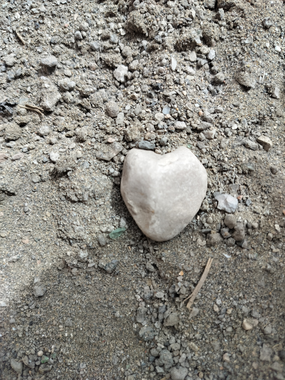 纯天然心形石头,#李晨# 感兴趣吗?