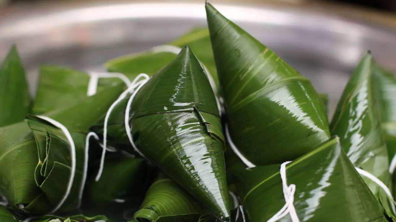 红豆蜜枣粽子最简单做法,香甜软糯不夹生,一看就会