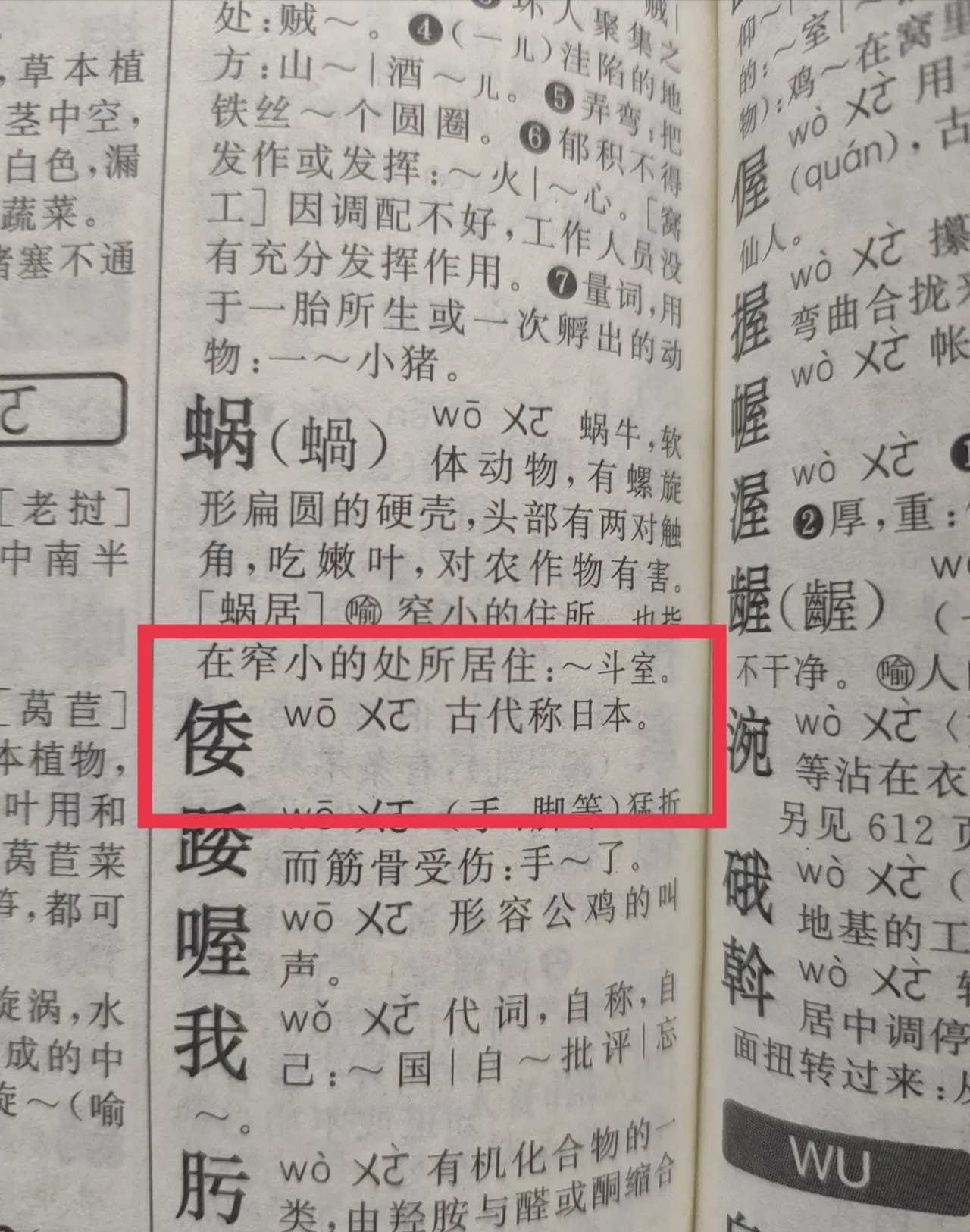 关于《新华字典》中"倭"字的注.@惊鸿南抵梦的动态