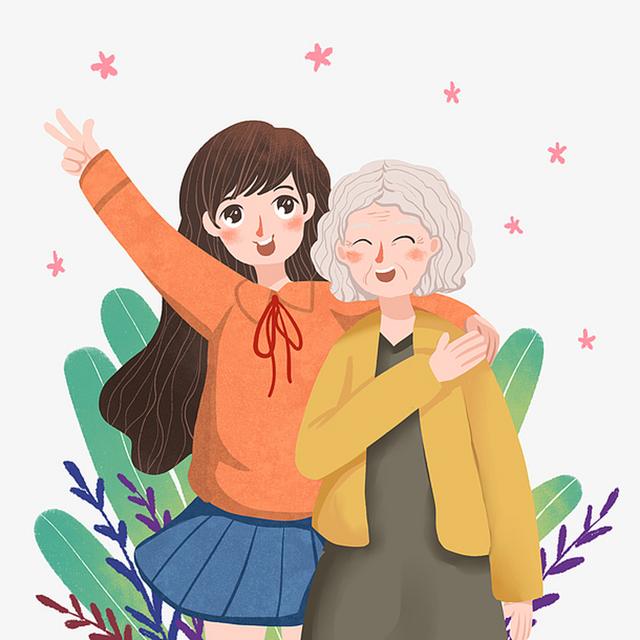 白发老奶奶辛苦养大了3个儿子,却被儿子嫌弃照顾,送去了养老院,善良的