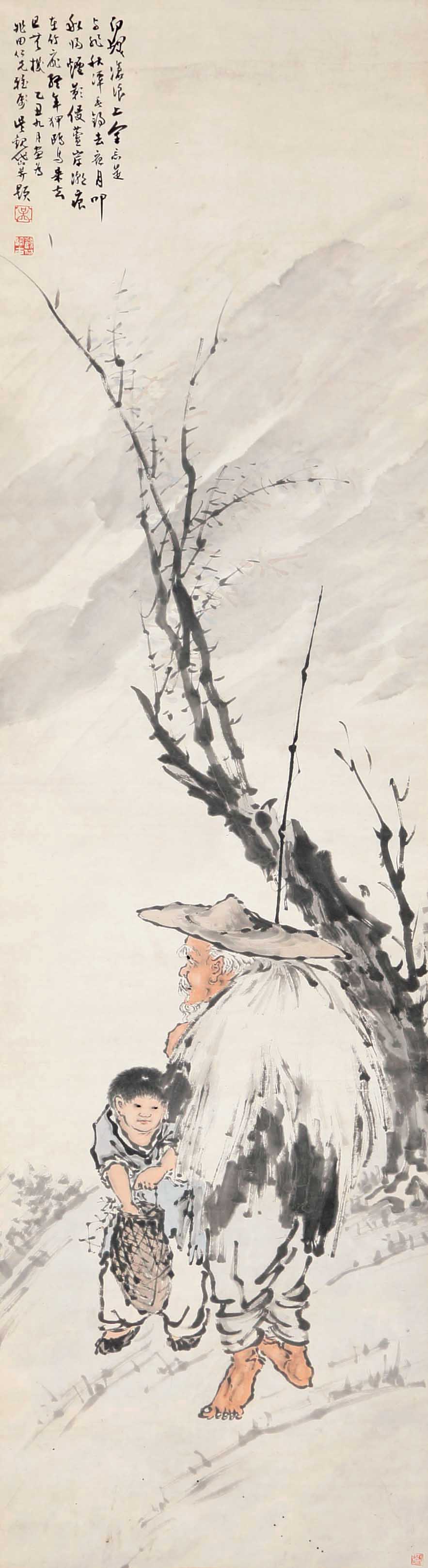 因学习绘画被逐出家门的吴观岱大师人物画作品欣赏
