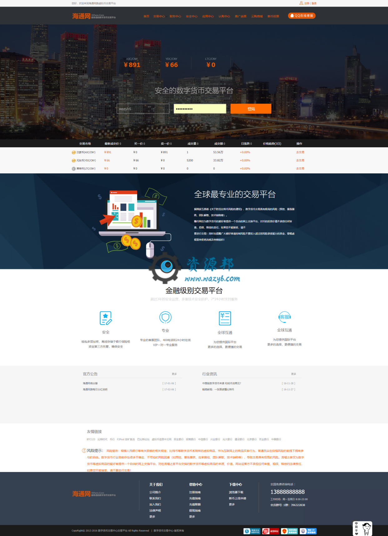 基于ThinkPHP框架开发的最新虚拟币交易系统PHP源码+商城+分红+钱包+专业K线+4套模板插图