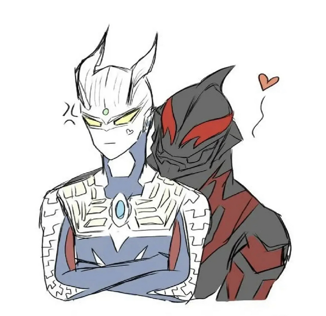 赛罗和贝利亚恋爱以后,赛罗总是生贝利亚的气!