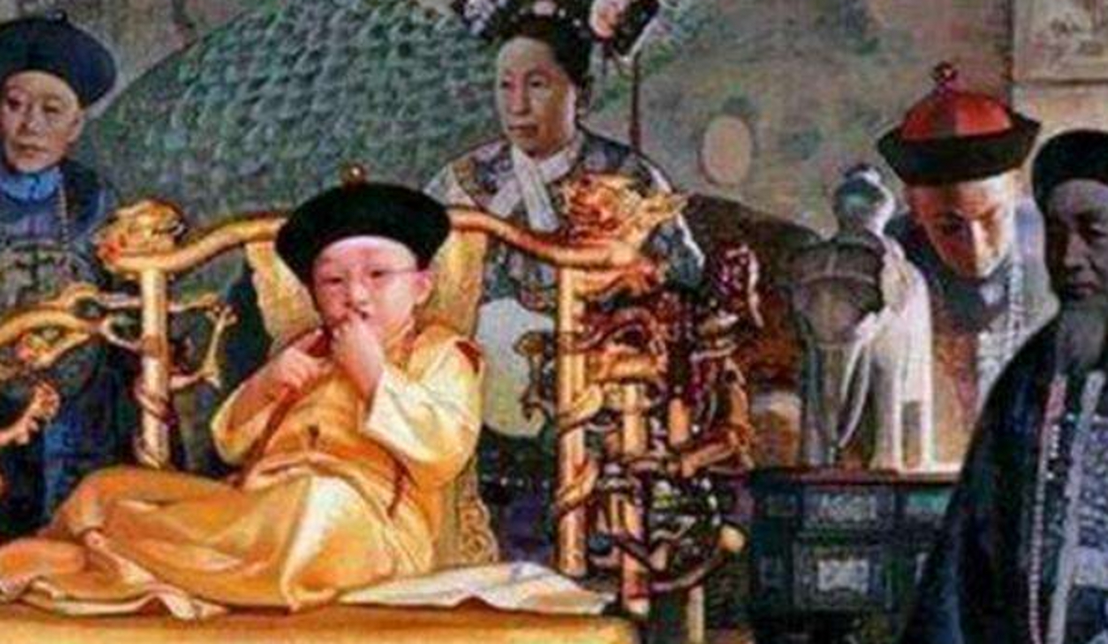 1874年,宫女给同治帝洗澡时,发现他瘦得皮包骨头,而且背上有很多斑疹