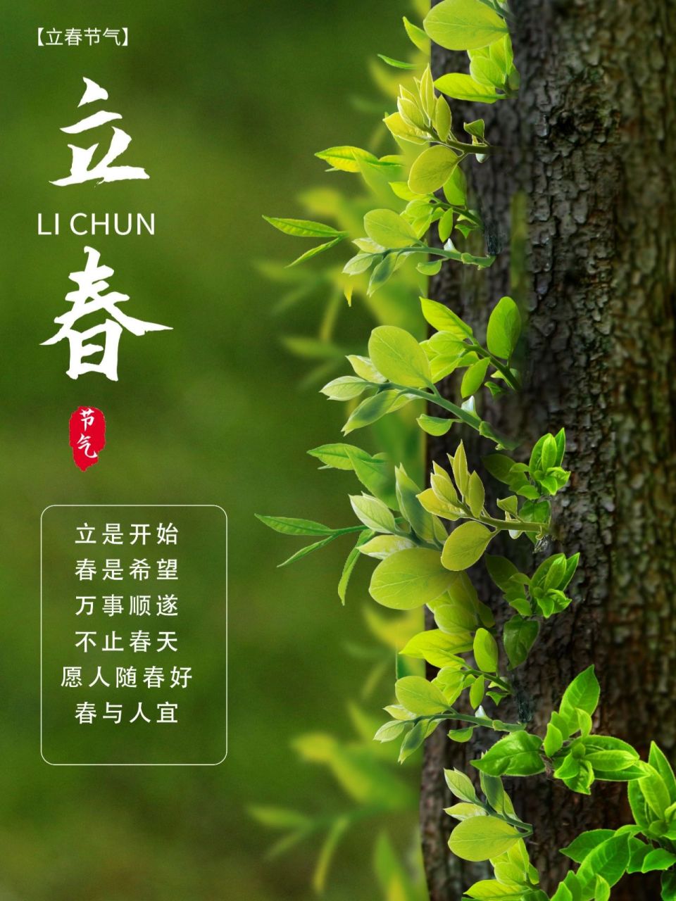 立春祝福语图片