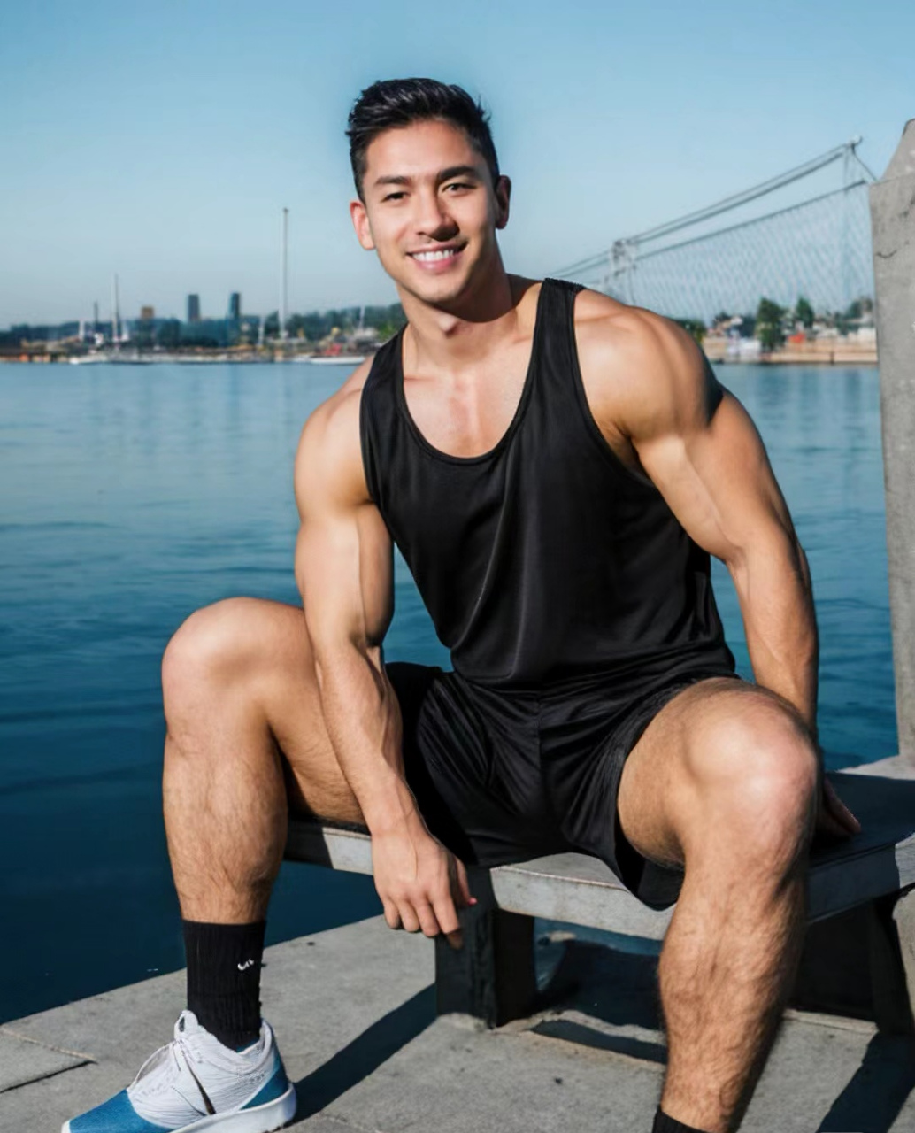 健硕有型,给人无穷的力量感#肌肉型男