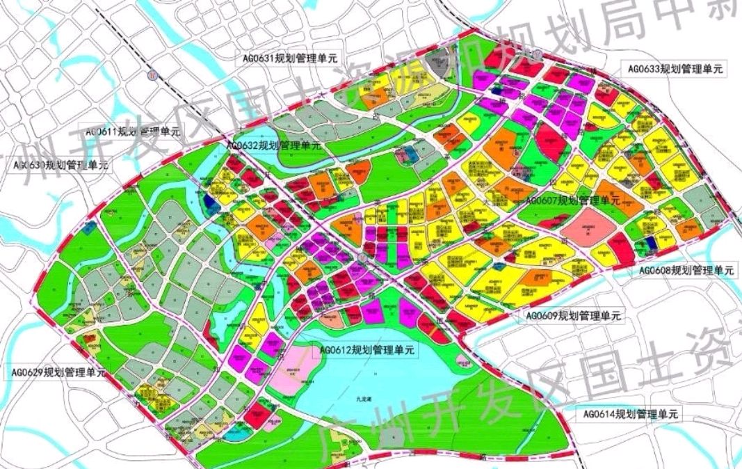 知识城九龙湖规划总图图片