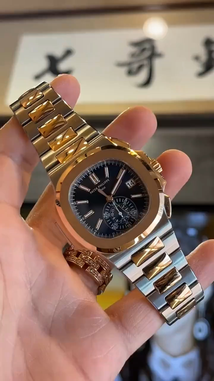 百达翡丽鹦鹉螺5890系列手表,上手展示一下做工细节-度小视