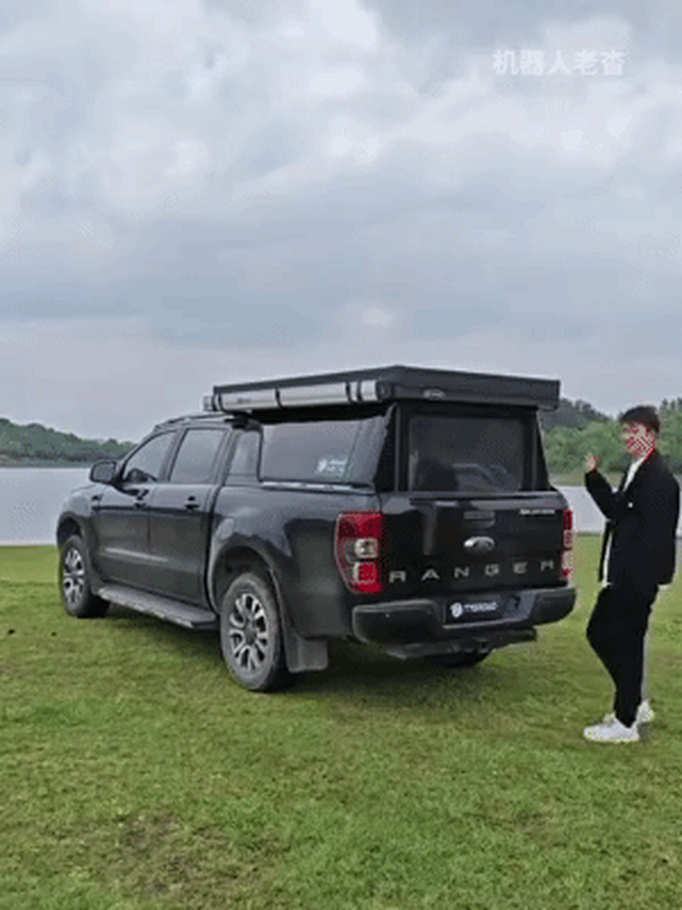 比户外帐篷更安全,皮卡版车顶折叠箱体来了,皮卡车加硬升顶帐篷组成