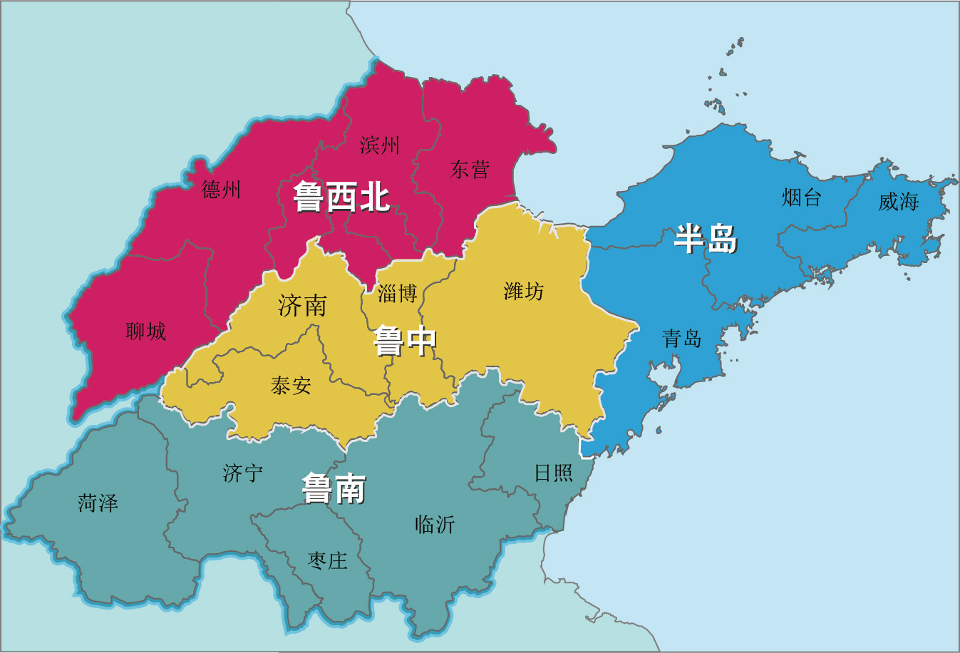 山东地图全图放大图片