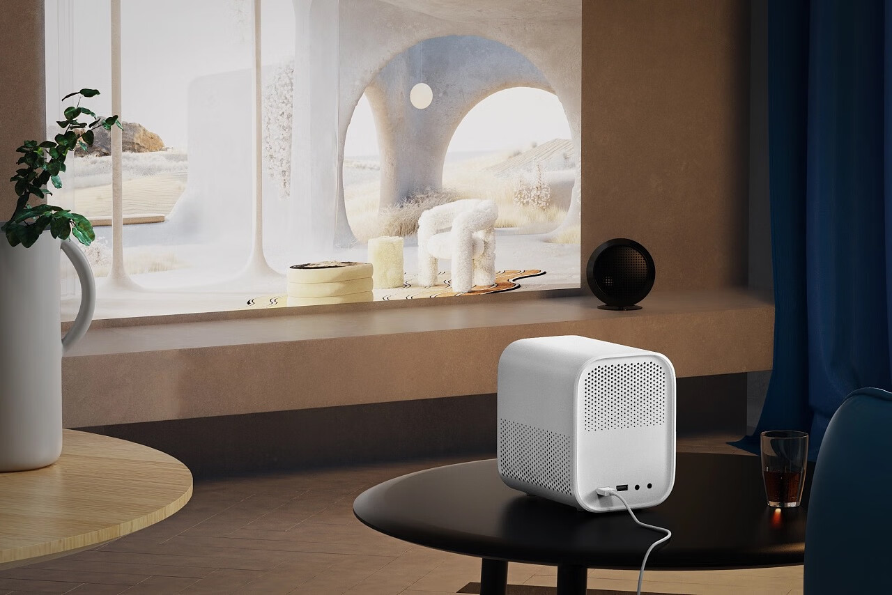 小米米家投影仪青春版2测评:侧投校正,开机自动对焦