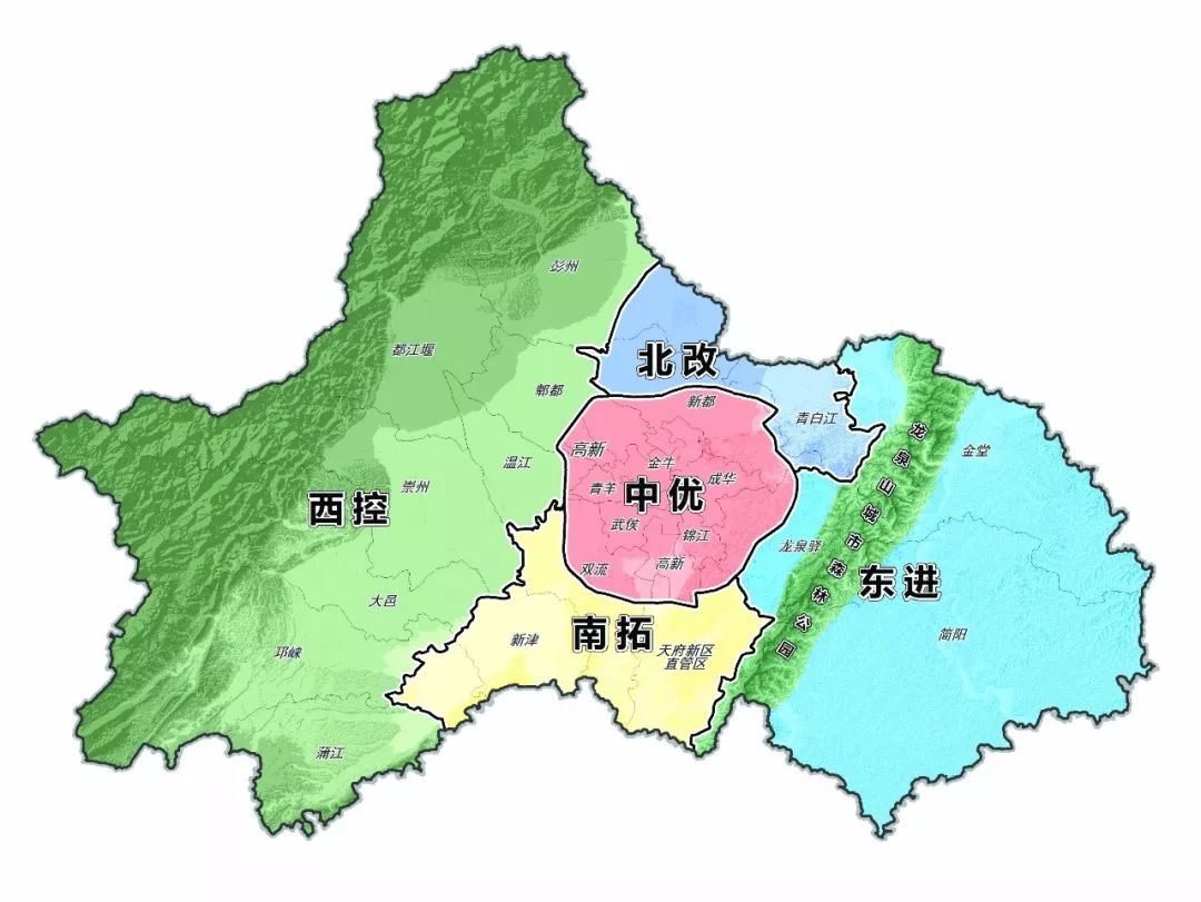 網友建議成都進行區劃合併,調整為17個行政區