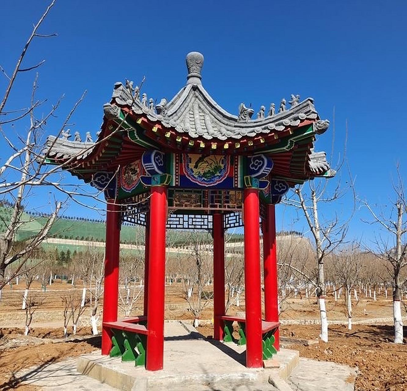 古建凉亭定制#古建凉亭# 水泥仿古凉亭长廊施工厂家#水泥凉亭设计