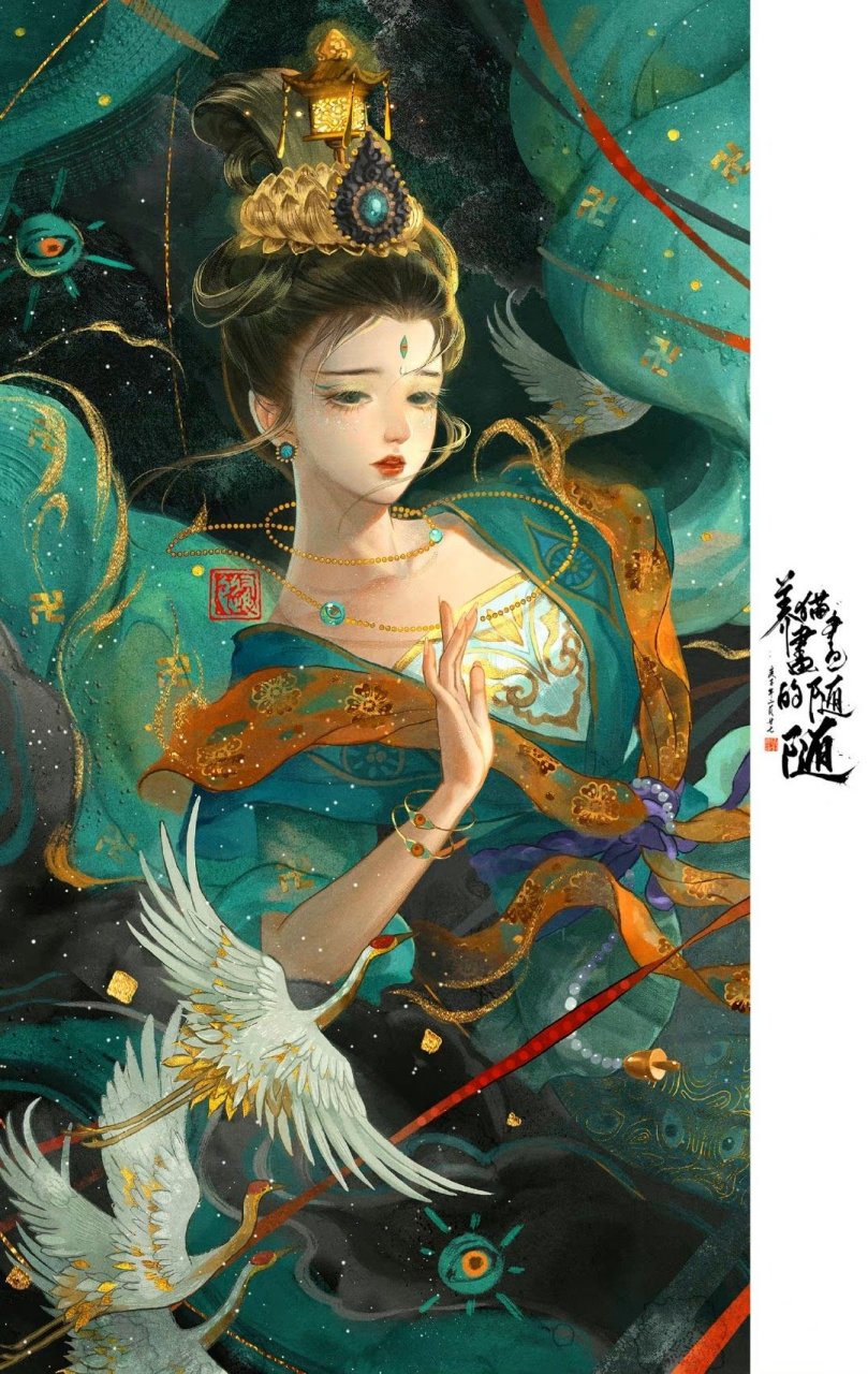 画师:养猫画画的随随 676767 #绘画欣赏