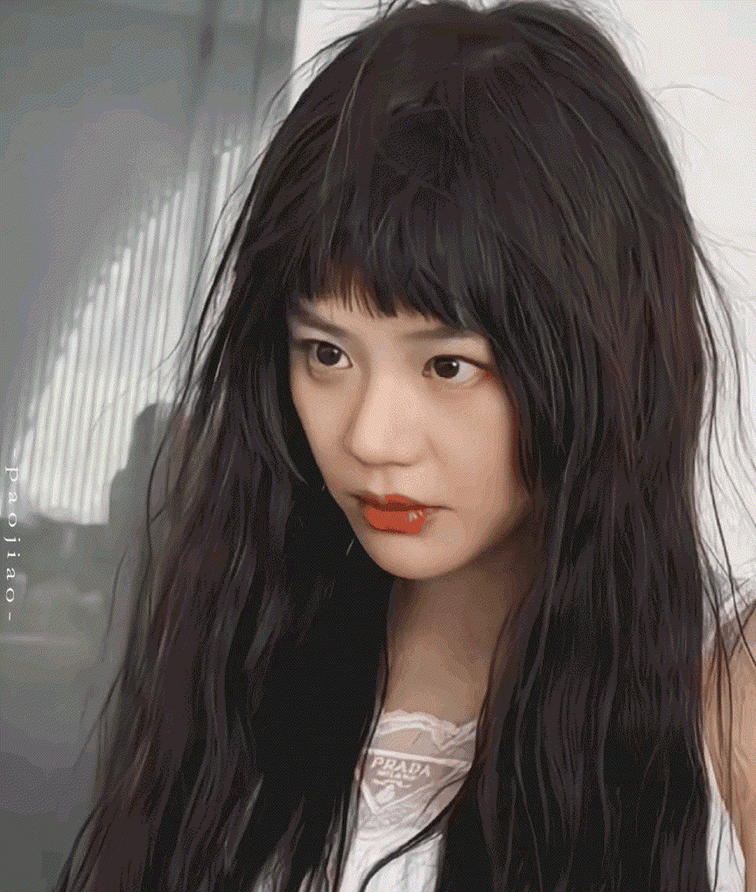 马思纯最近的抖音,梦回饶雪漫书模时期,她的五官太能