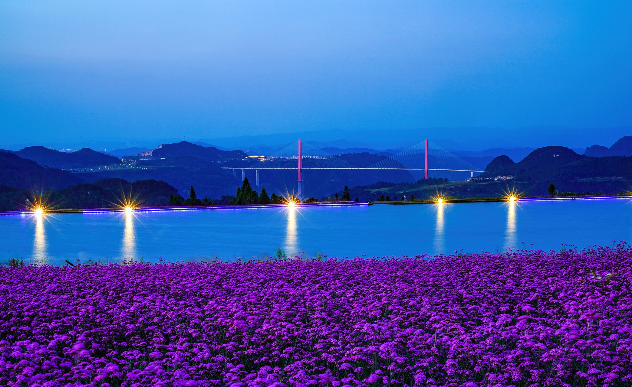 好看,黔南龙里姊妹湖.