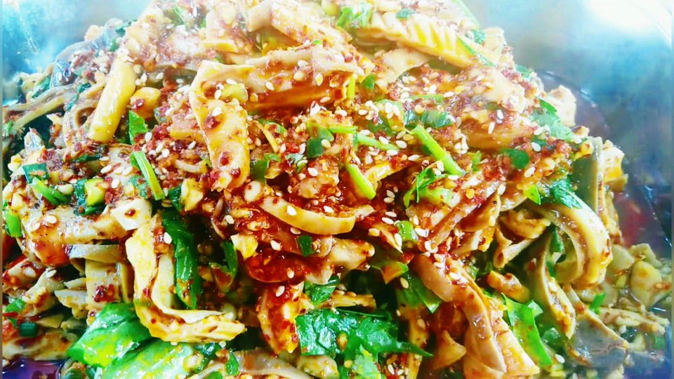 厨师分享顶级凉拌菜红油肚条做法,麻辣鲜香开胃下饭,下酒必备菜