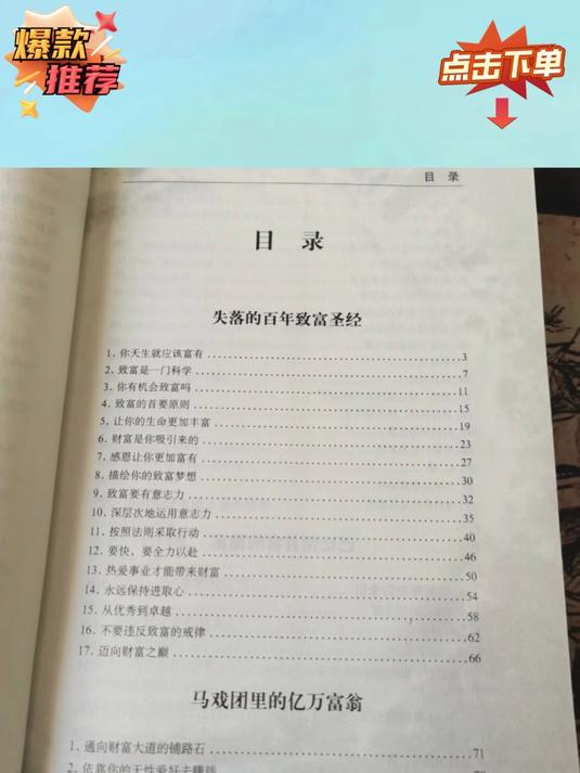 失落的百年致富圣经正版阅读(失落的百年致富圣经在线阅读全文)
