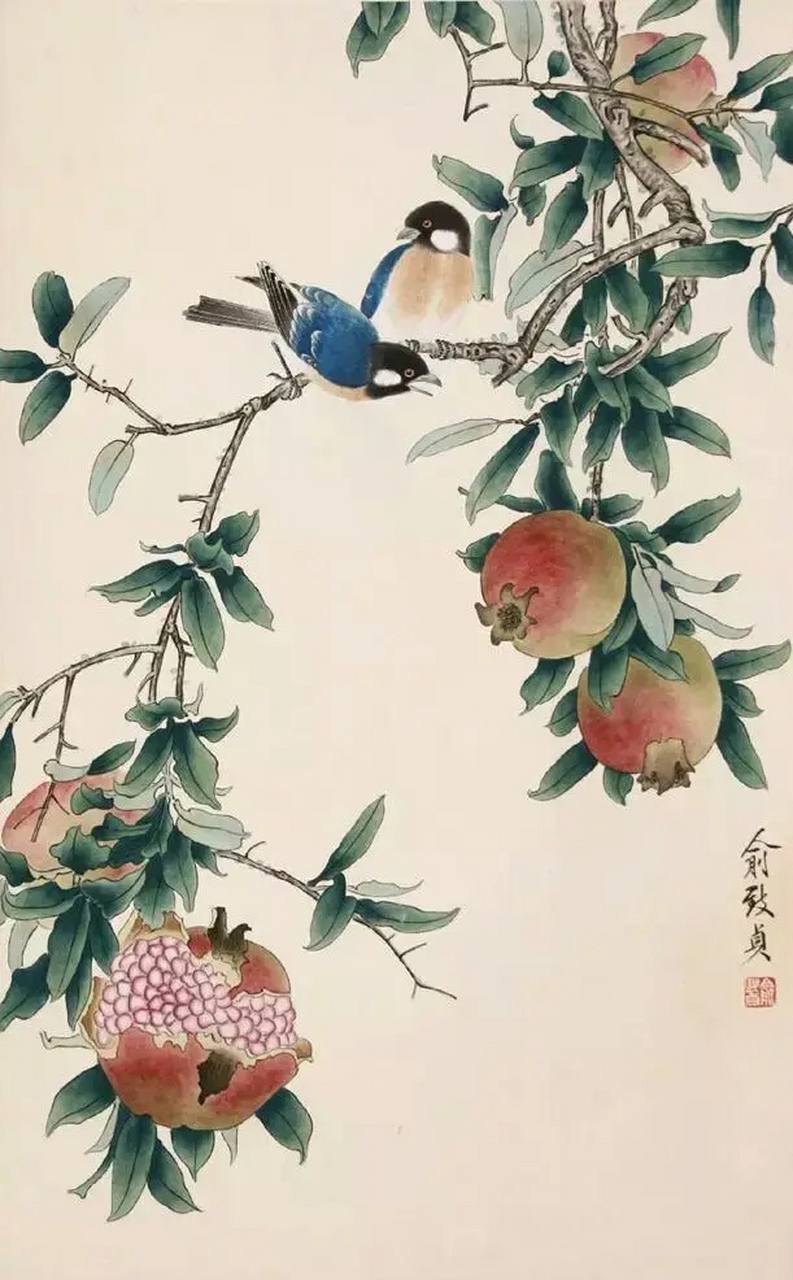 今天分享的是中国画中的「工笔画国画作品」 大师国画画作:#艺术#持续