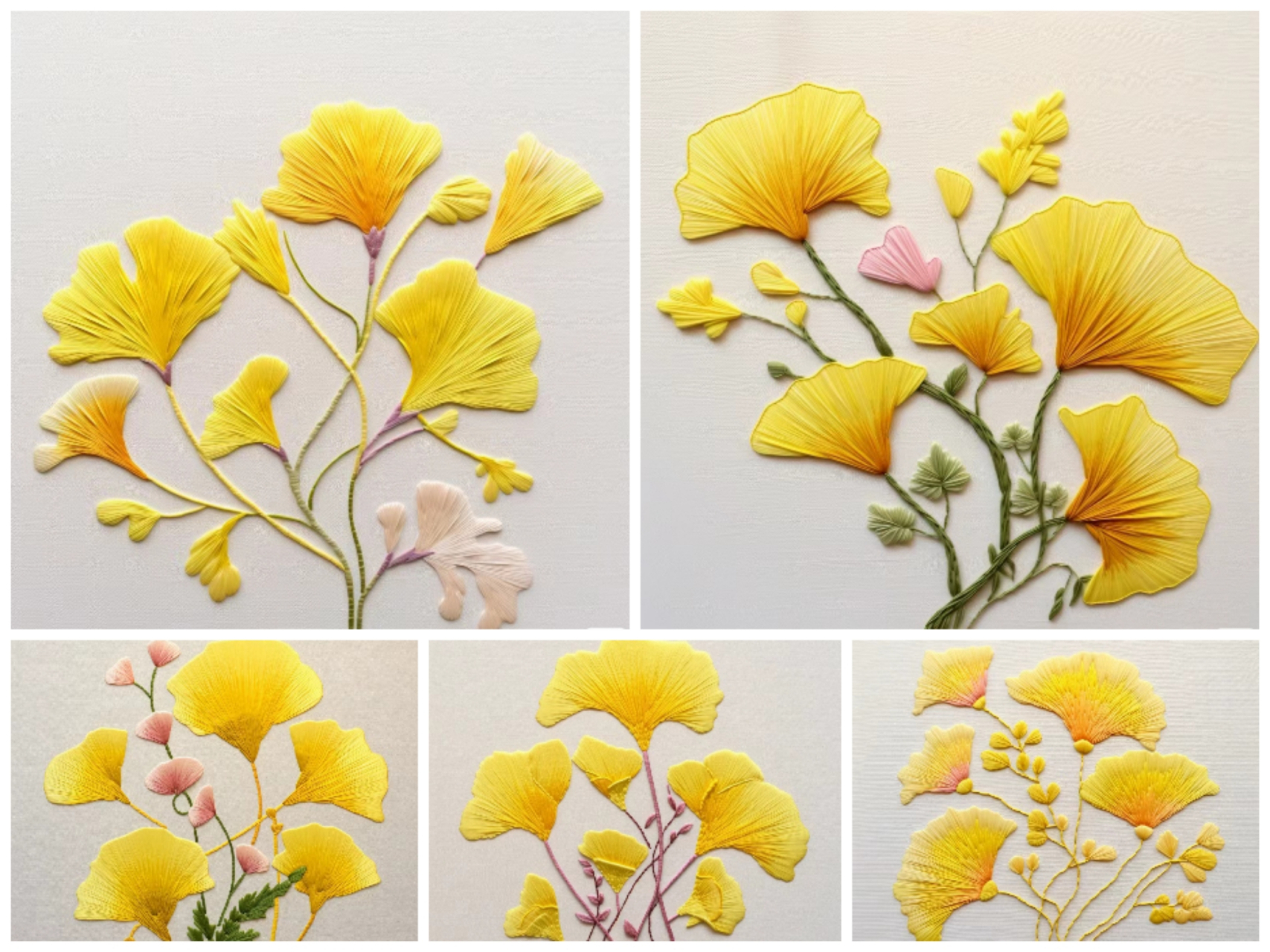 刺绣版的银杏叶#评论区大神选拔赛