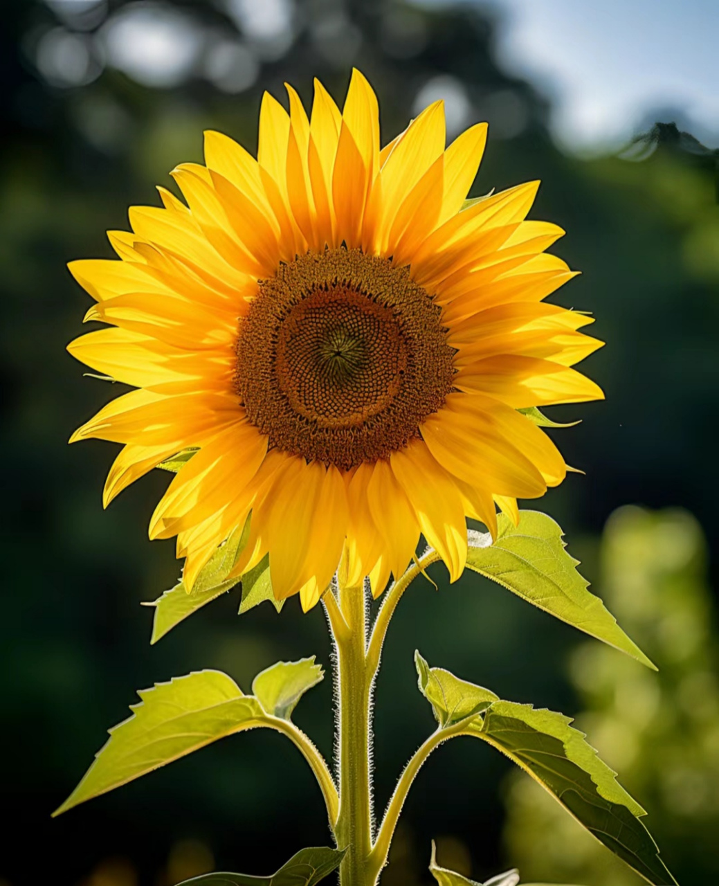 一枝独秀的向日葵#我的旅行日记