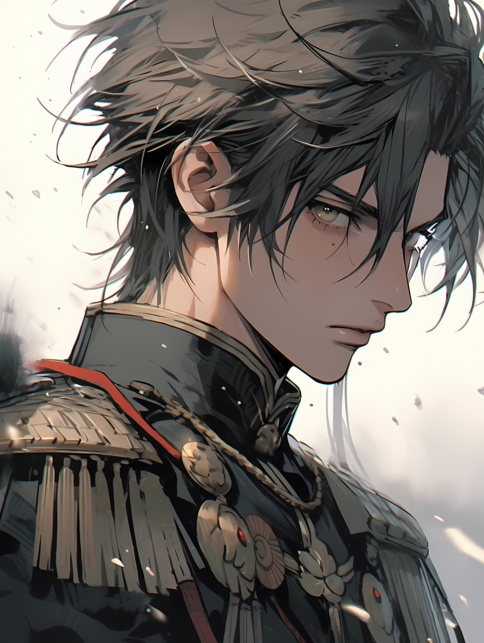 这不就是星际文里的指挥官男主嘛[期待] #二次元# #ai绘画