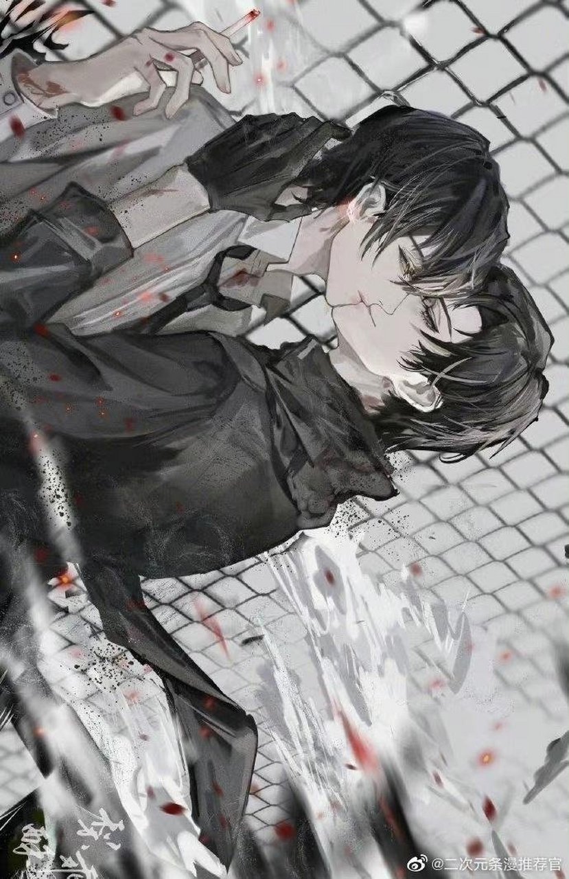 全球高考#  他们在警告声中接吻[心]  lof画师:梨乖酥 #corrupt乄