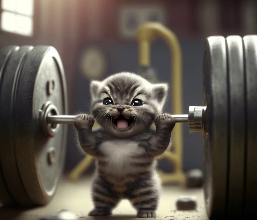 健身小猫咪
