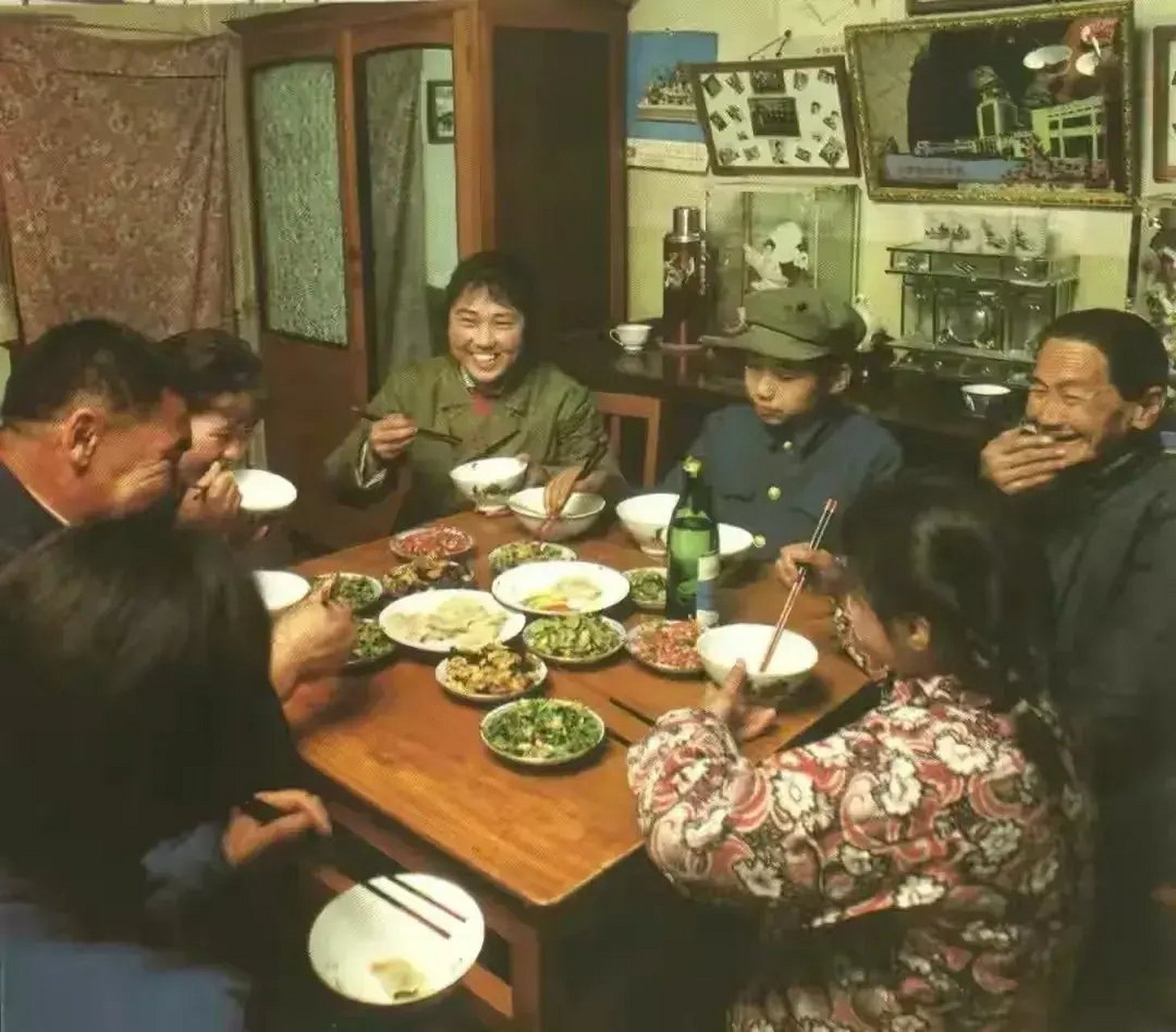 80年代,家里来了亲戚,吃的招待饭