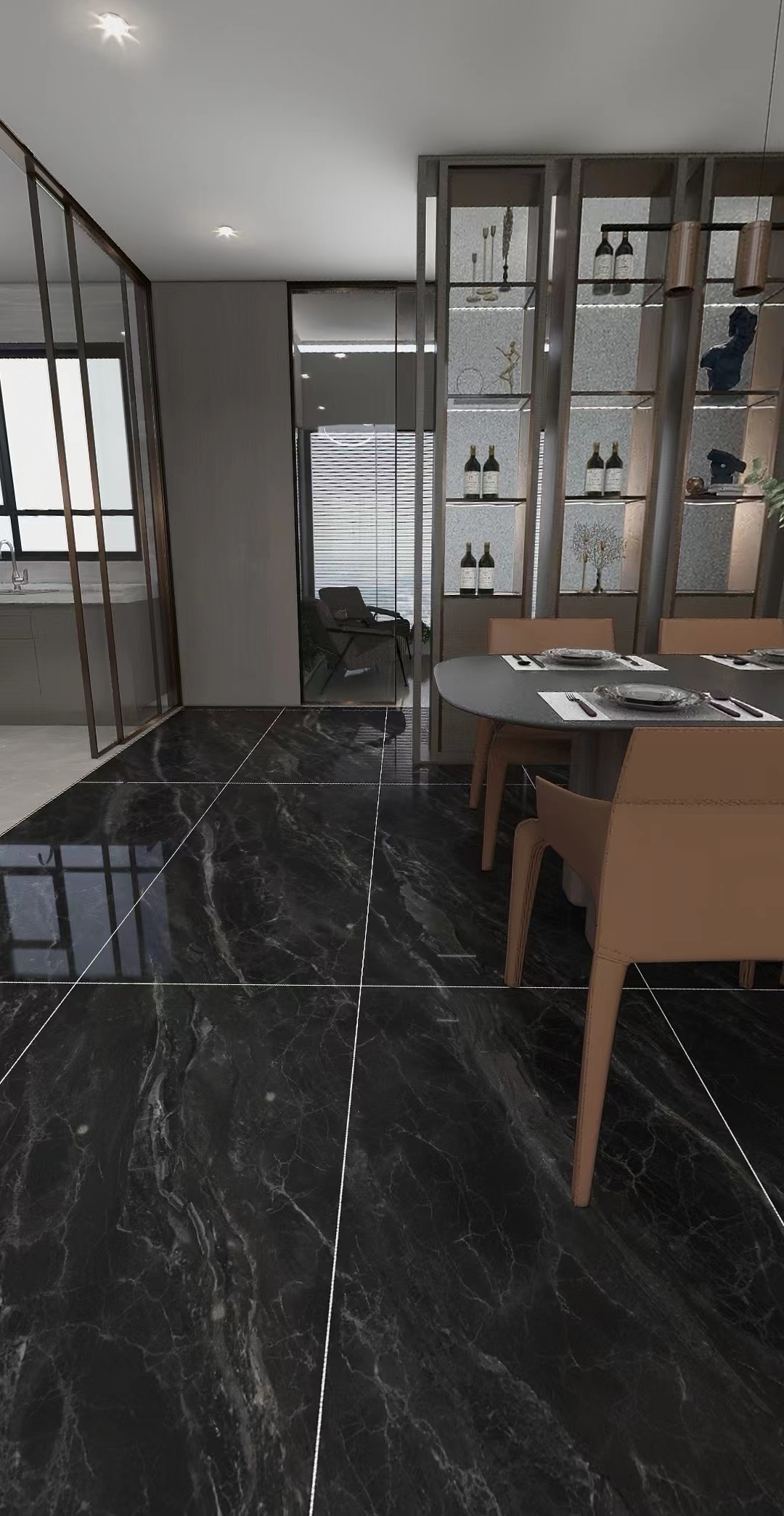 用实力告诉你,深色系瓷砖也能融入家居空间?