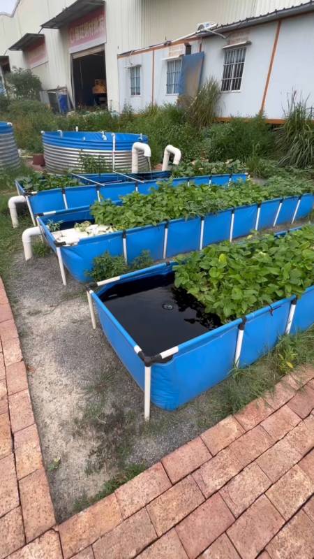 帆布鱼池 镀锌板高密度养殖养鱼养虾 蓄水池-度小视