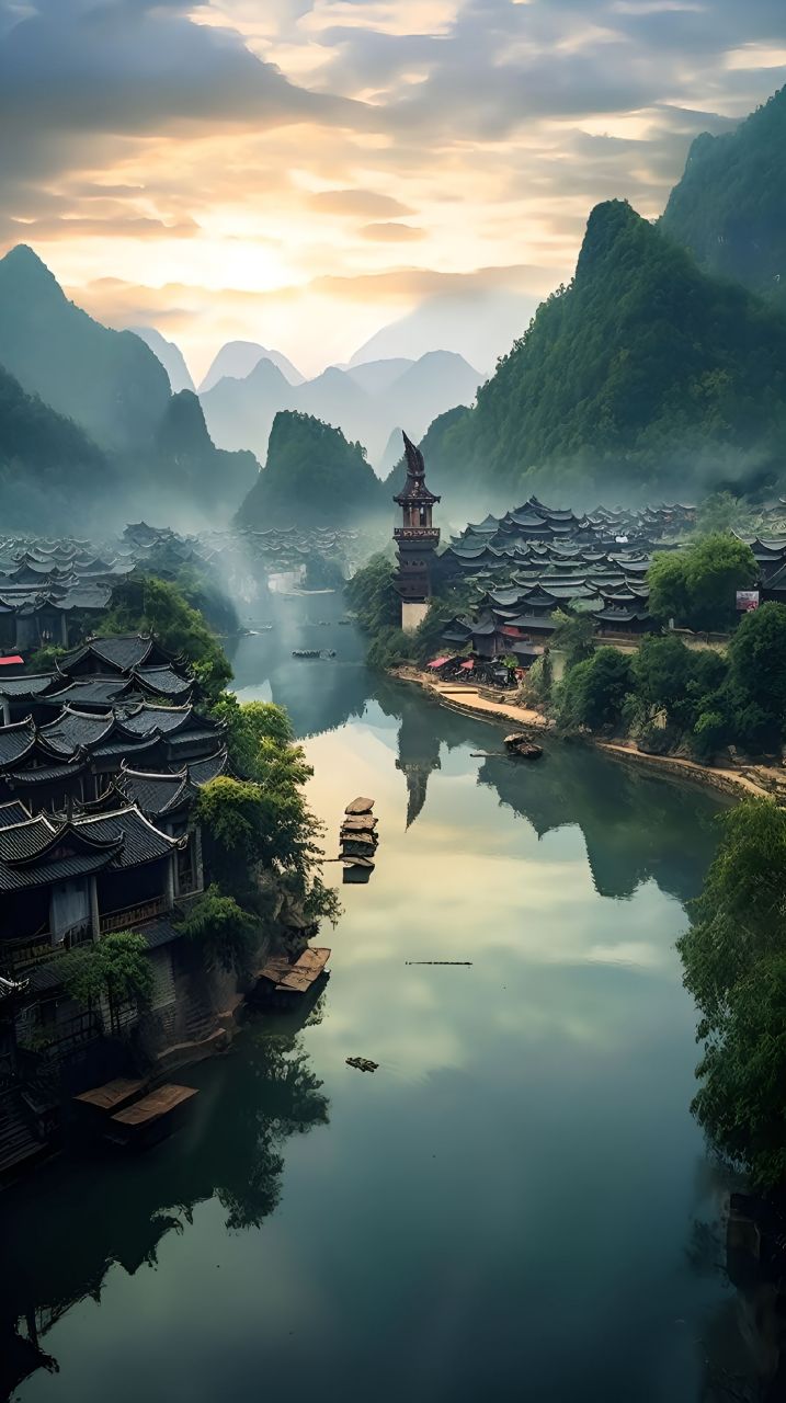 茶峒古镇的美景