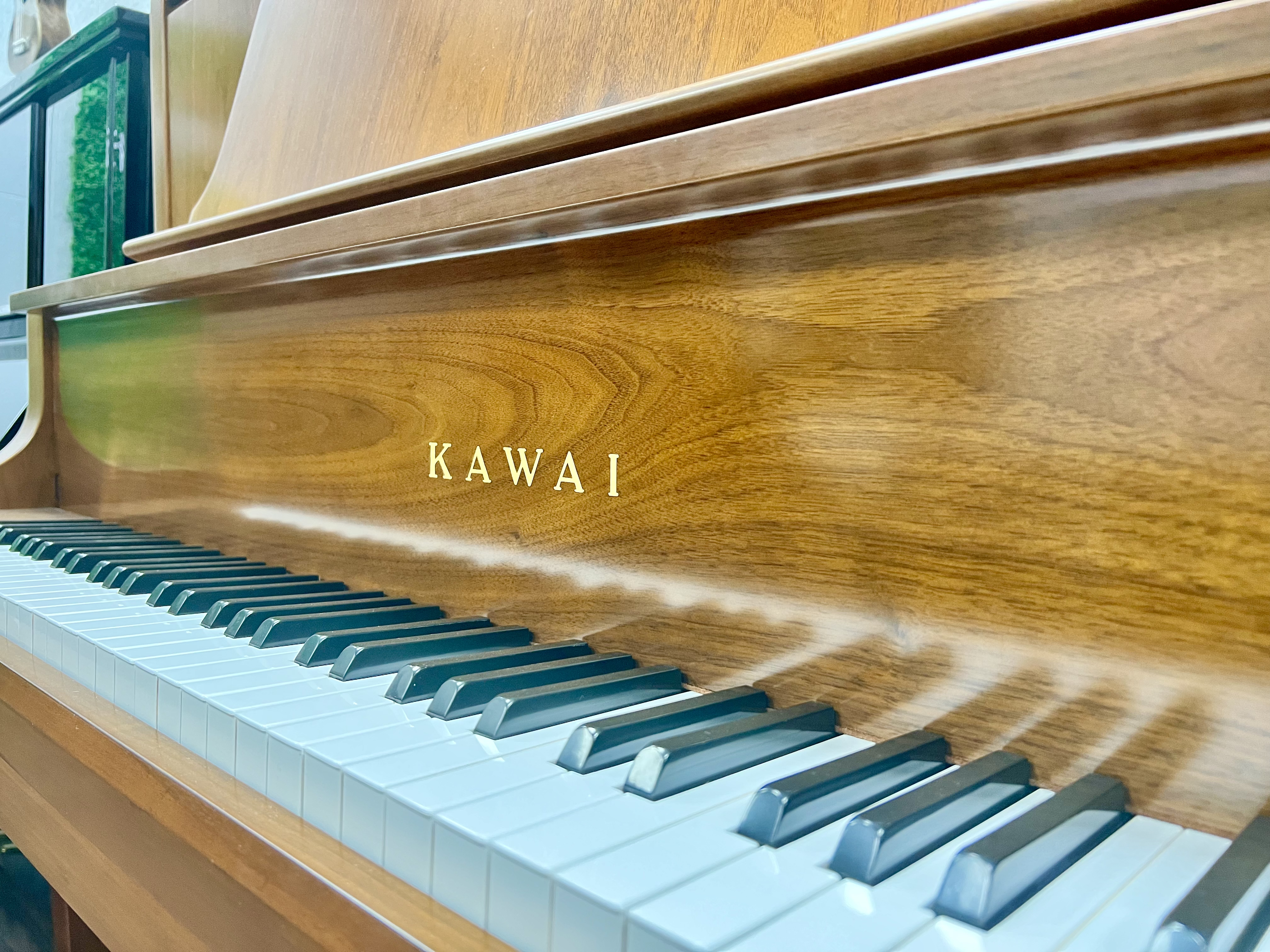 超高颜值卡哇伊钢琴!非常稀缺的哑光原木色卡哇伊bl71,大谱架