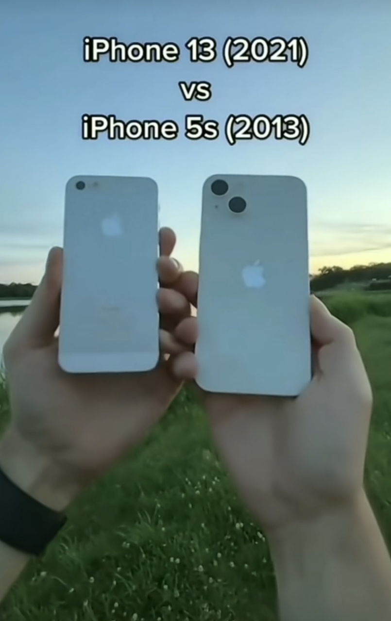 iphone5s vs  iphone13   时隔多年的像素呀!
