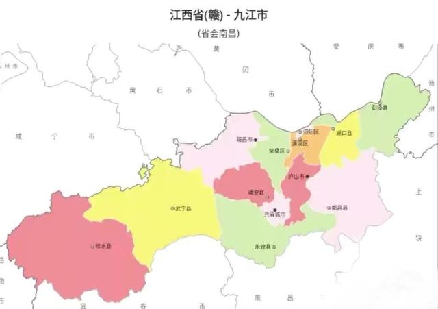 2021年九江13个区县gdp:瑞昌市第3,柴桑区第8,德安县第12