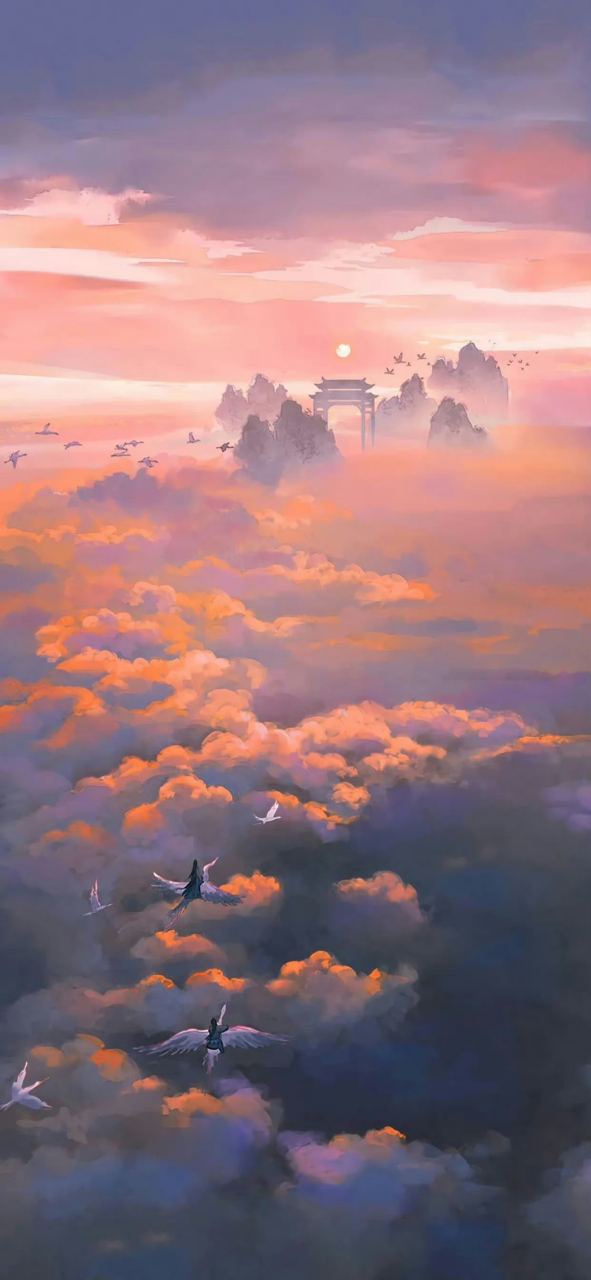 手绘古风壁纸,好赞#壁纸# #古风