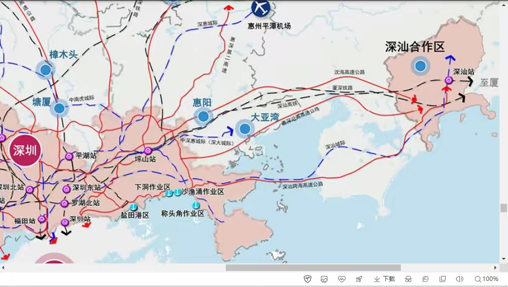 深汕第三高速规划图图片