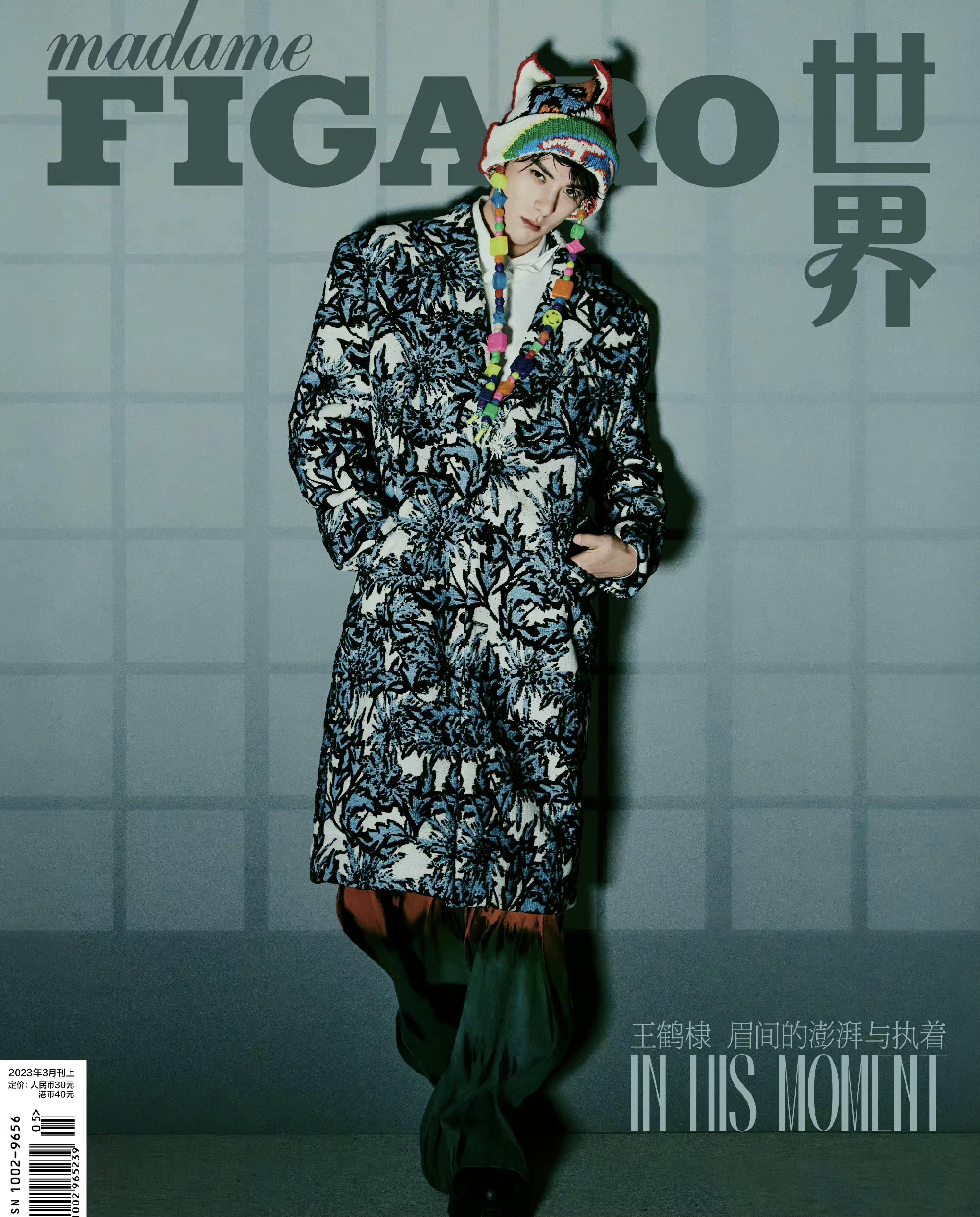 王鹤棣费加罗三色流光封面