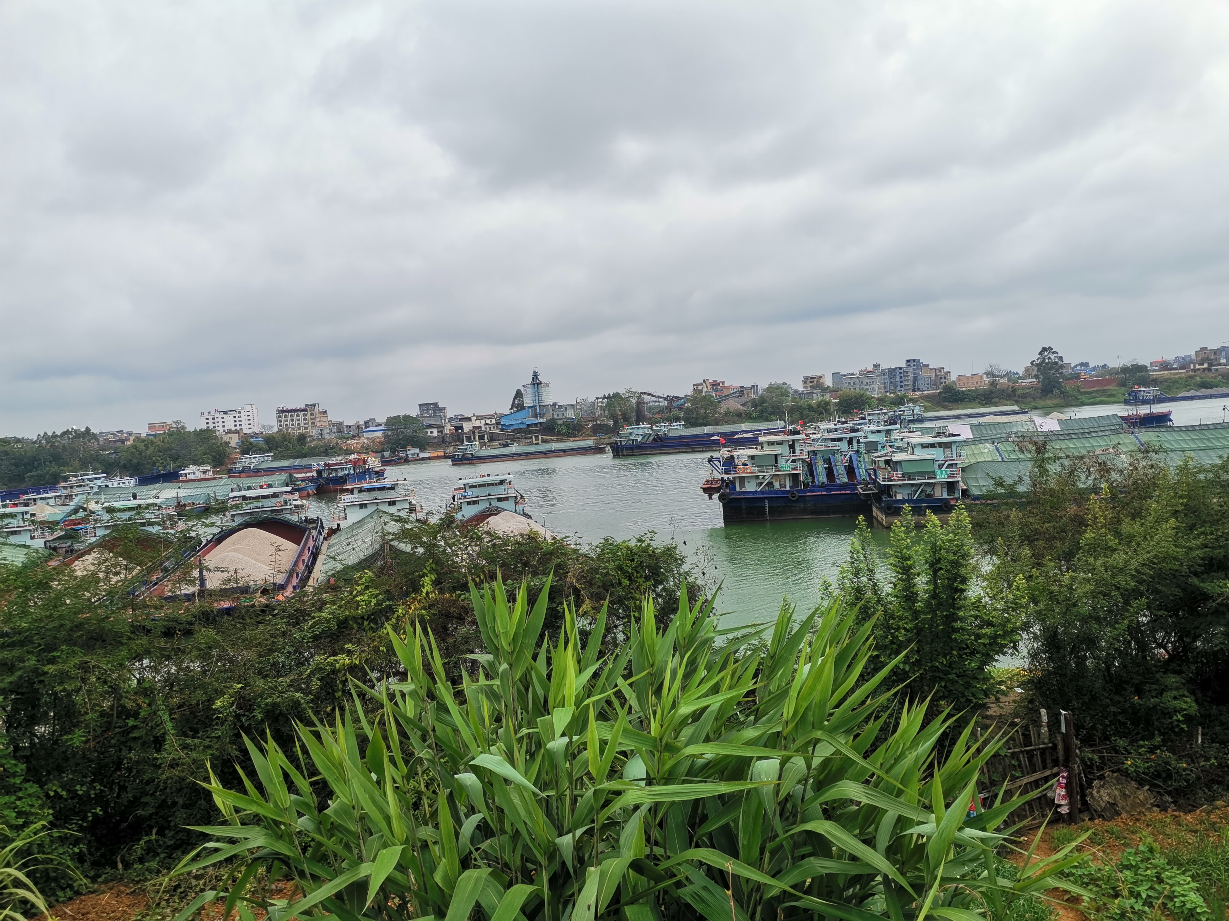 桂平的郁江江面