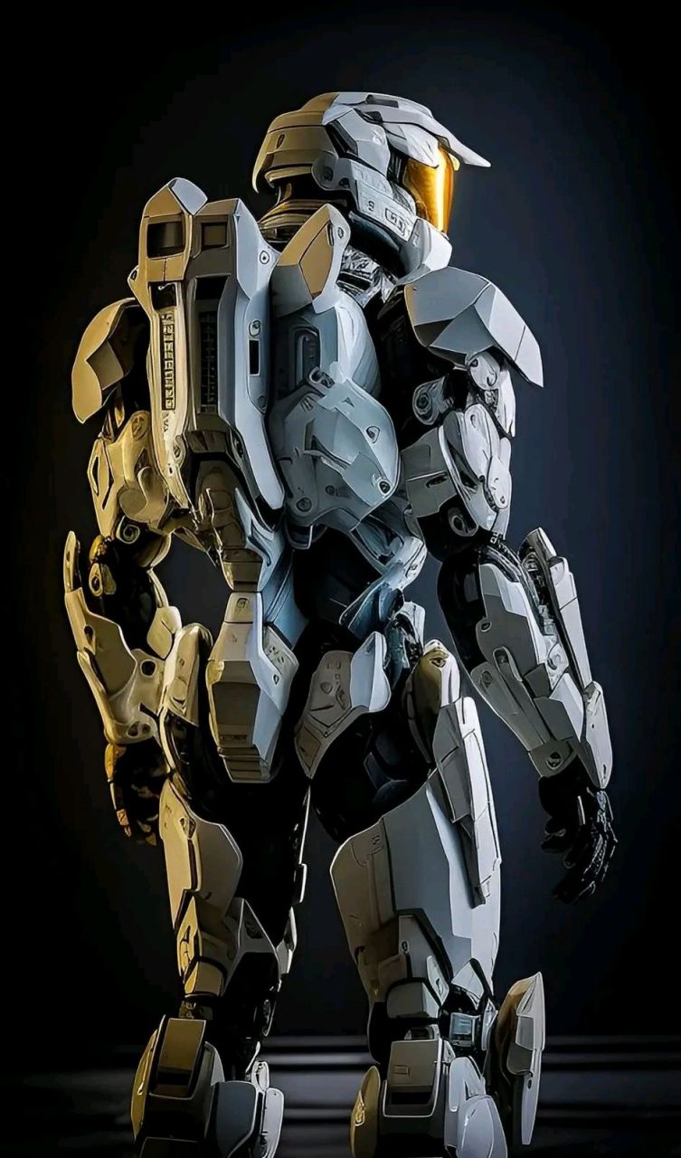 游戏《光环》斯巴达盔甲欣赏,游戏中配备斯巴达战士,威力惊人