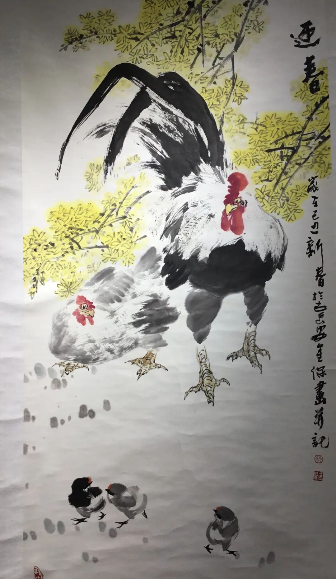 罗金保在家乡举办书画展