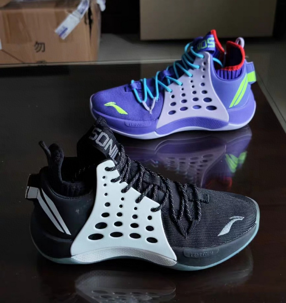 40码李宁音速7,鸳鸯配色,全新正品,特价200带走,闲鱼搜索:逍遥爱篮球