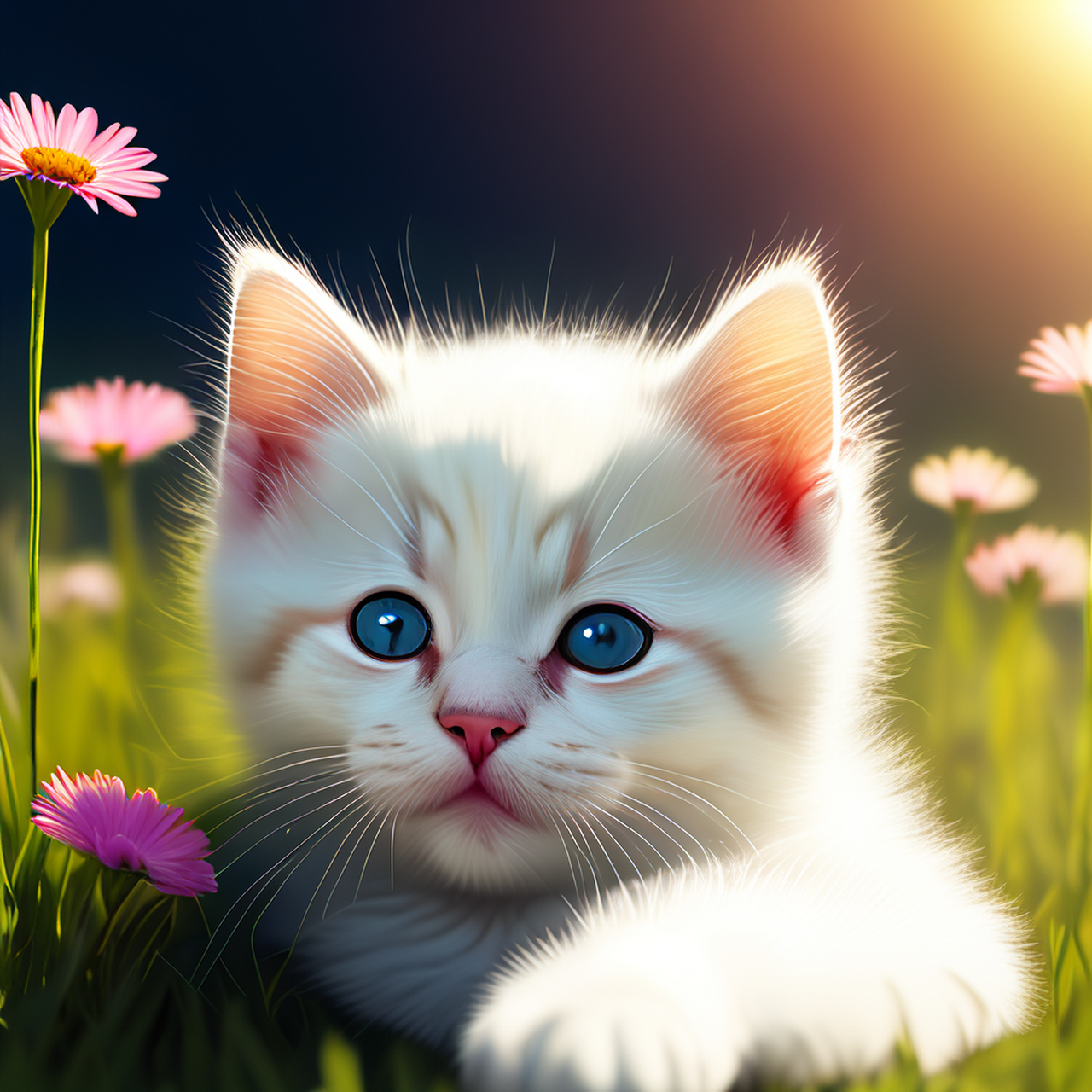 动物们的感人瞬间# 别不信,猫中仙子,能治愈你每个瞬间.