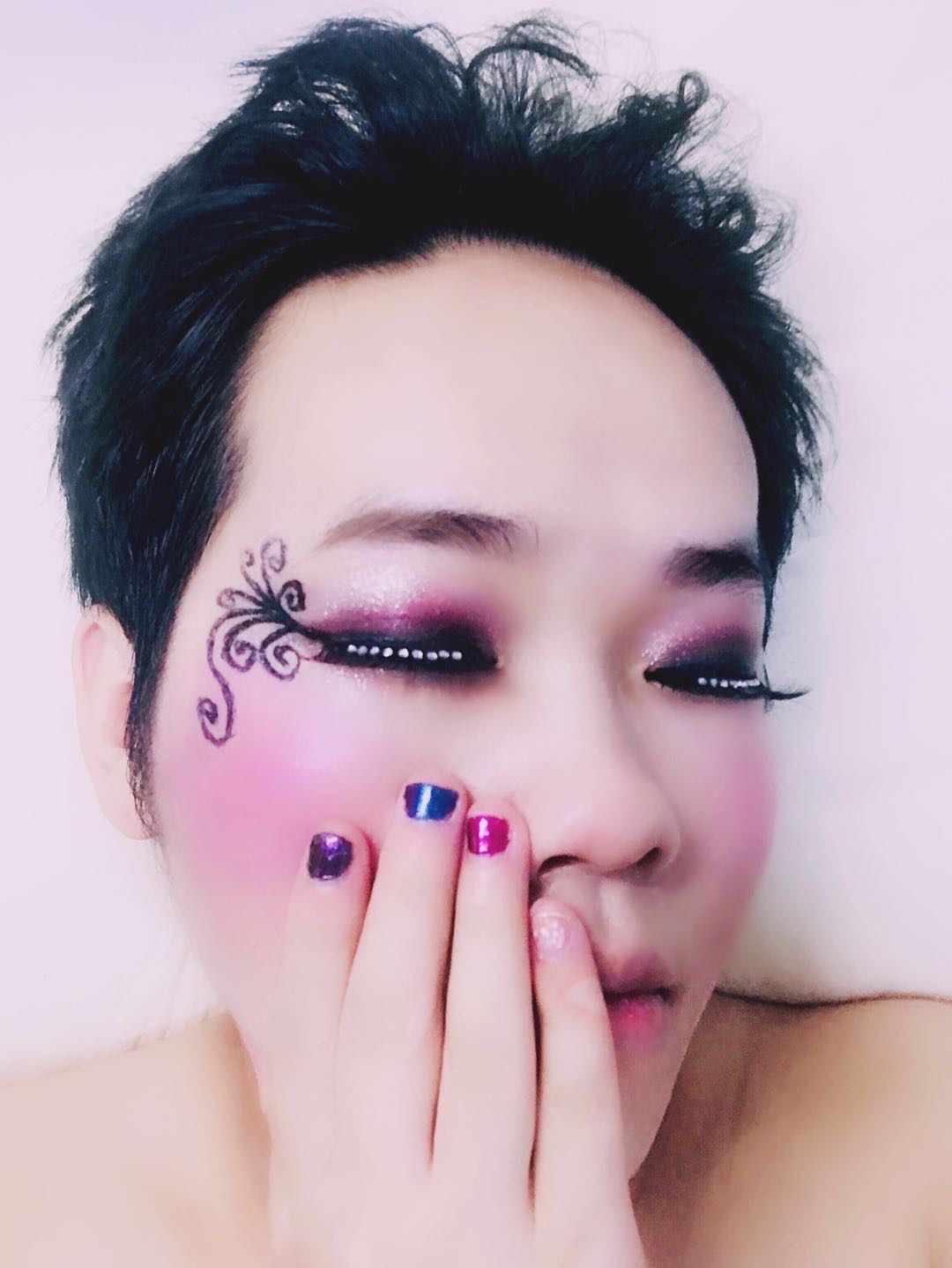 伪娘李丰姐姐_彩妆演出化妆造型图